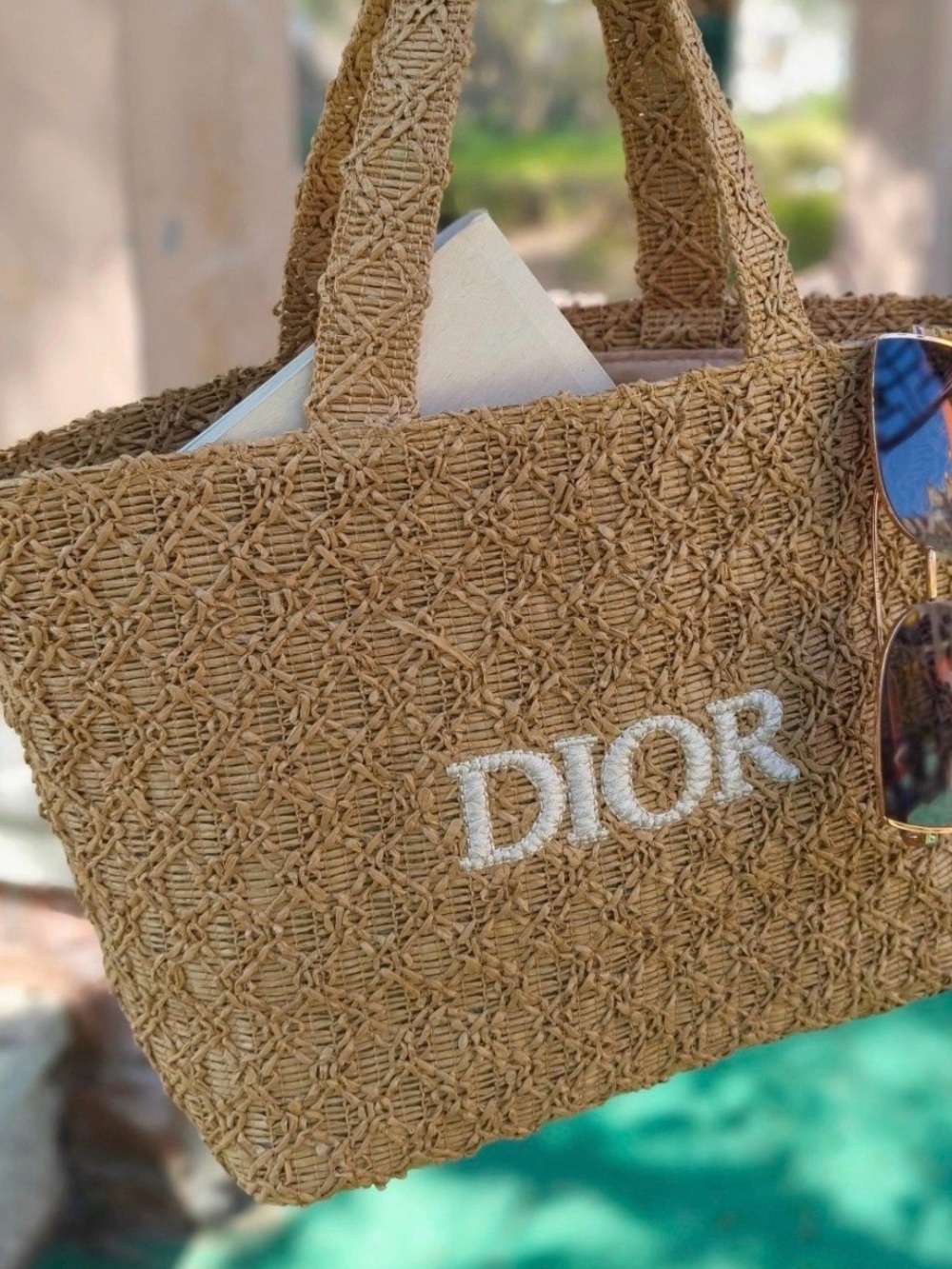 Dior Beauty Raffia Small Tote Bag GWP/Novelty - Picture 2 of 8